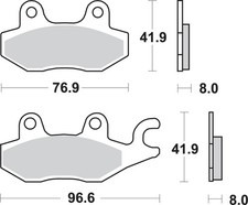 SBS HF Ceramic Brake Pads #638HF
