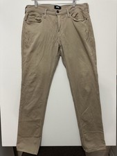 Paige Chino Pants Mens 34x34 Beige Federal Slim Straight Cotton Blend Spandex
