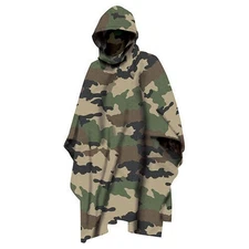 Mil-Tec Woodland Camo Ripstop Poncho Multi-Purpose Wetness Protection - 10630024