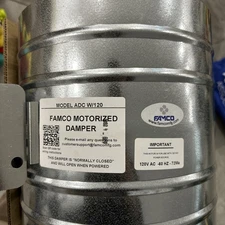 NEW Famco ADC W/24 Fantech Motorized Damper 12” Motorized Duct Dampener  Z1