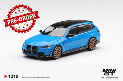 (Pre-order) Mini GT #1319 BMW M3 M Performance Touring Riviera Blue RHD