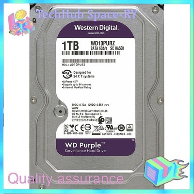 WD Purple1TB Internal HDD Surveillance HDD 3.5'' SATA III 64MB WD10PURZ