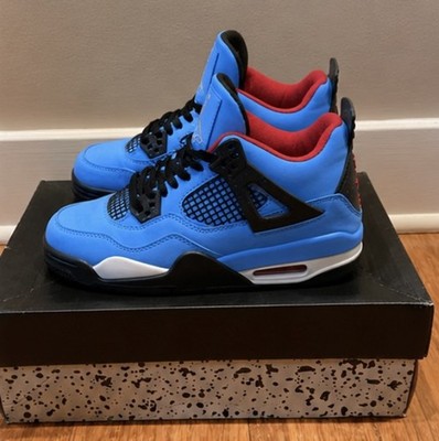 Jordan 4 Retro Travis Scott Cactus Jack University Blue Size 5.5 Perfect 1 to 1