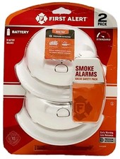 First Alert 2 Pack Smoke Alarms Advanced Sensing Technology Precision Detection