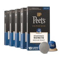 Peet's Coffee, Medium Roast Decaf Espresso Capsules, Compatible with Nespress...