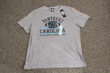 Carolina Panthers Shirt Mens 2XL Gray NFL Football Team Apparel Graphic Tee