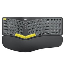 Wireless Ergonomic Keyboard, Split Keyboard with Wrist Rest, USB-C Black