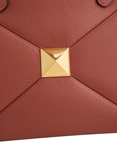Valentino Garavani - Women - Pebbled-leather Tote - Brick red