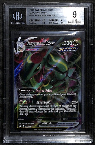 Rayquaza VMAX graded BGS 9 for sale on eBay