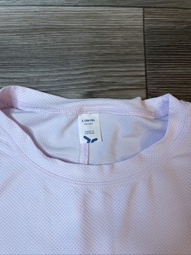 Old Navy Kids Size 10/12 Go-dry Long Sleeve Light Weight Light Purple Top Active - Picture 2 of 9
