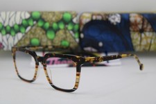 NEW L.A. EYEWORKS KOLA 990 BROWN HAVANA FADE AUTHENTIC EYEGLASSES 51-19