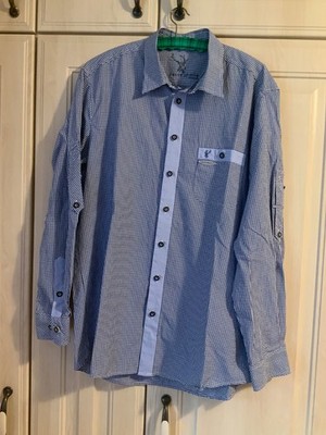 Herren Trachtenhemd, Marke: Spieth & Wensky, Größe: XL 43/44, Slim fit