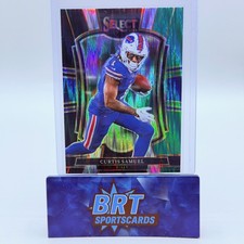 2025 Panini Select Curtis Samuel Black and Green Prizm Shock Buffalo Bills #184