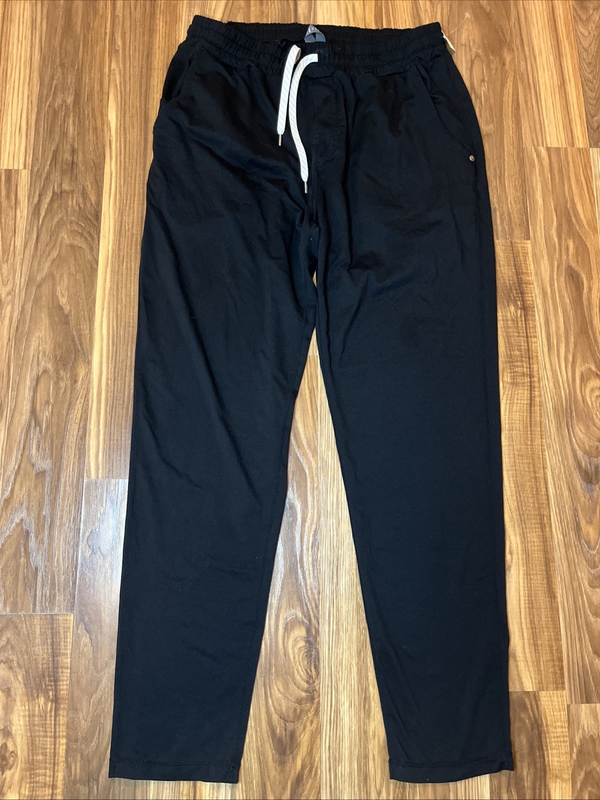 Vuori Ponto Performance Joggers Men XL Black Drawstring Athletic Sweatpants