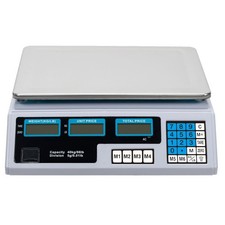 Professional 40kg Digital Price Computing Scale ? ACS-30, Silver & White, UK Plu