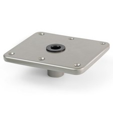Boat Seat Base Mount Boat Seat Pedestal Base Mount Plate for 3/4" Pin Post So...