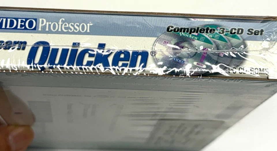 Vintage FACTORY SEALED Video Professor Learn Quicken PC Software - Image 3 of 4