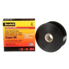 2-pack 3M Scotch 88 Super Vinyl Electrical Tape 1 1-2" X 44ft