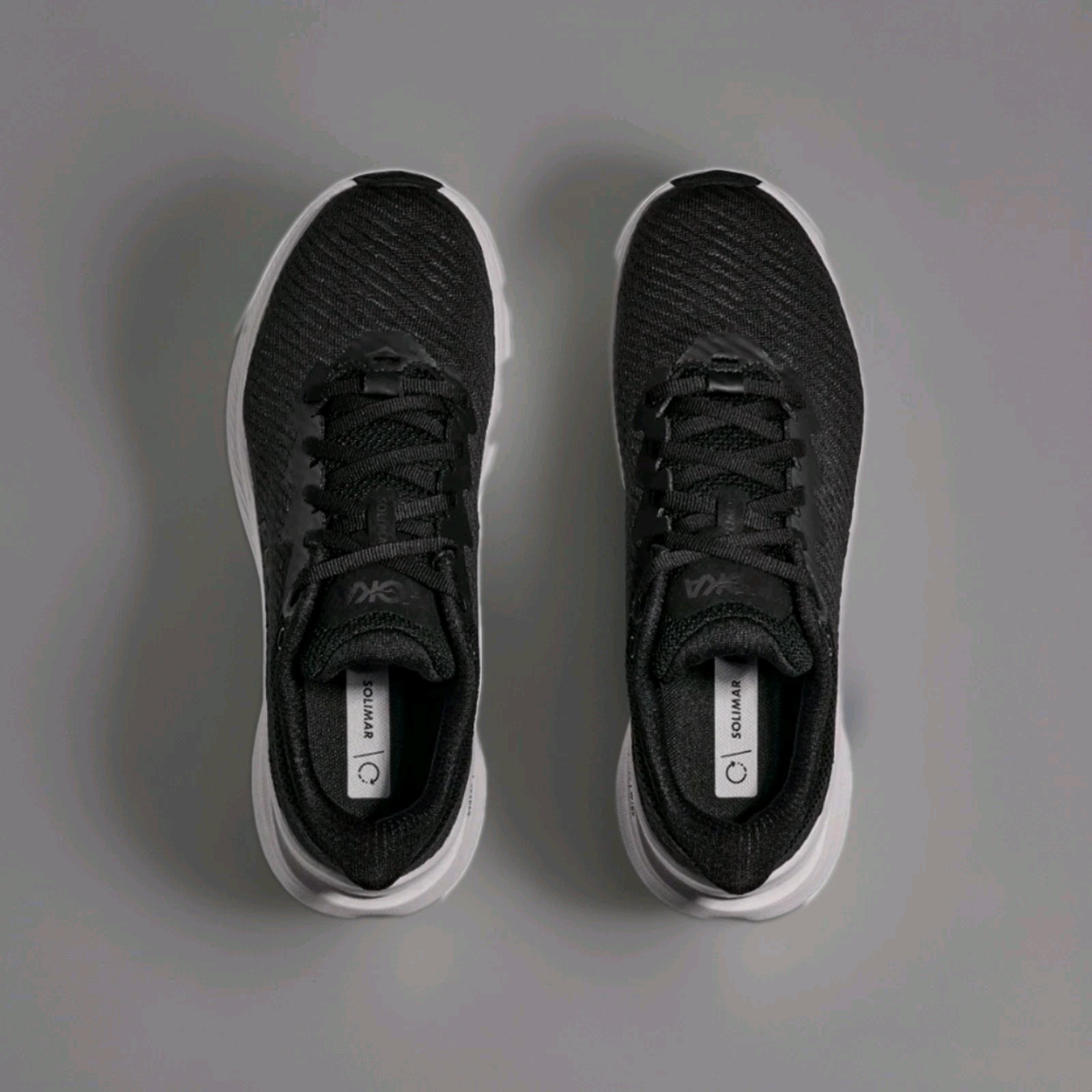 Hoka One One Solimar 1123074 BWHT Running Shoes Black White Men 8.5  D Women 10. thumbnail 4