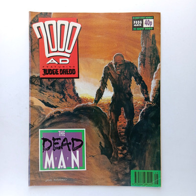2000 AD Judge Dredd #652 (1989) Slaine, UK Magazine, Fleetway Z 1-2 FN