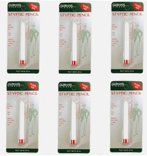 6 PACKS - Clubman Pinaud Styptic Pencil TRAVEL SIZE .33 oz Stops Bleeding Fast