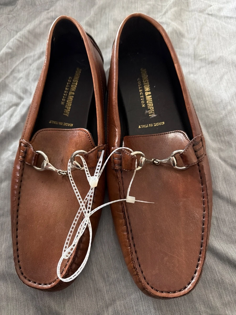 Johnston & Murphy Leather Upper Brown Dress Shoes for Men  display picture 2
