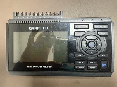 Graphtec GL240 Midi Data Logger 10-CHANNEL Black (Calibrated 1/1/25- 1yr.)