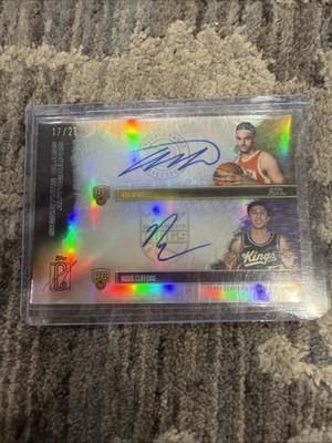 2025-26 Topps Signature - Asa Newell Nique Clifford dual auto #/25