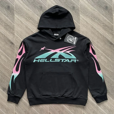 Hellstar Miami Exclusive Colorful Sample Hoodie Men Loose Cotton