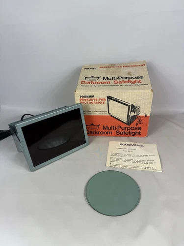 Vintage Premier Model 57, MULTI PURPOSE DARKROOM SAFELIGHT In Original Box