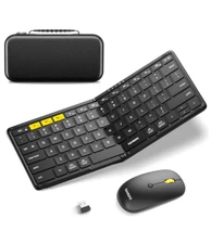 Samsers KM08 Foldable Bluetooth Keyboard + Wireless Mouse Combo – OB