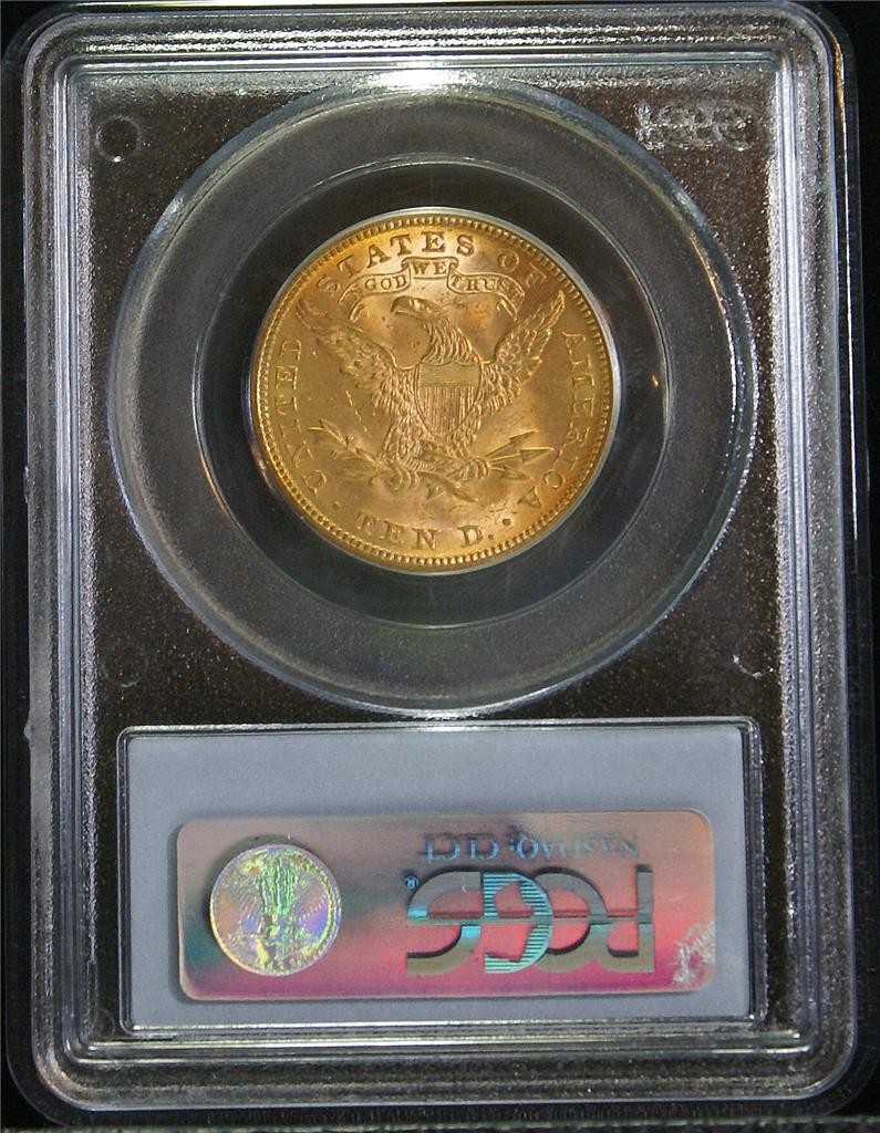 1882 $10 27mm Diam 16.72 Grams .0487 oz 0.9 Fineness Gold