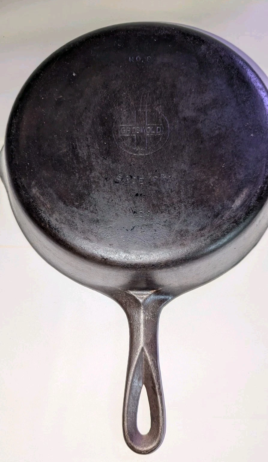 Griswold No. 8 Cast Iron Skillet Frying Pan 704 Erie PA Vintage