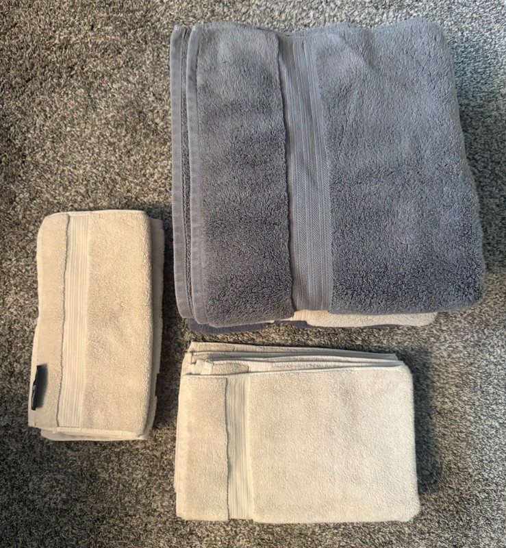 Brooks Brothers 9 Piece Towel Set 3 Bath Towel 2 Hand 4 Washcloths