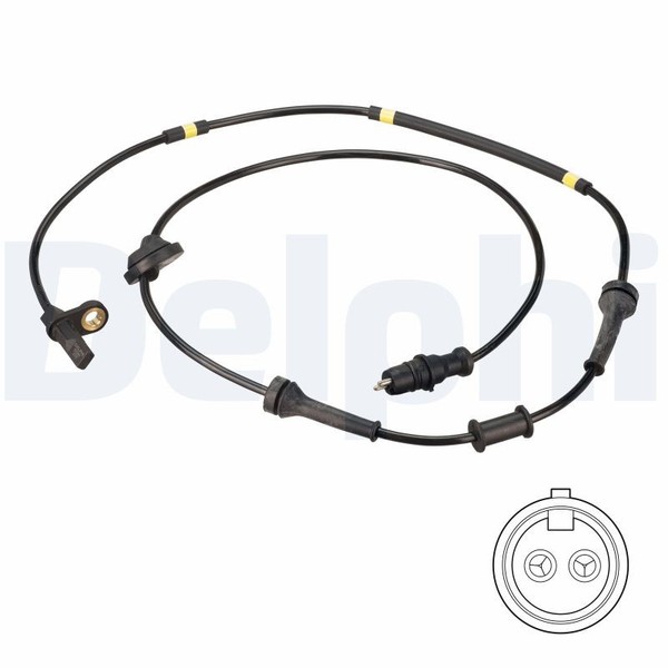 Delphi ABS Sensor Raddrehzahl Hinten Rechts FüR Fiat Brava Bravo I 182 182-image
