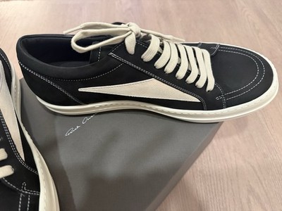 Rick Owen’s shoes Rick Owens Vintage Sneaker Low Black/Milk Sz EU 44 US 11