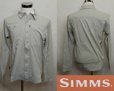 Simms Tailout Short Sleeve Shirt Men's M Camp Loden Green Graphic NWT #J4813