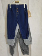 Chick Pea Toddler 3 Piece Sweatpant Set Size 6-9 Mos Unisex NWT