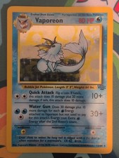 Pokémon Vaporeon Holo Rare Jungle 12/64 WOTC Vintage 1999 on eBay