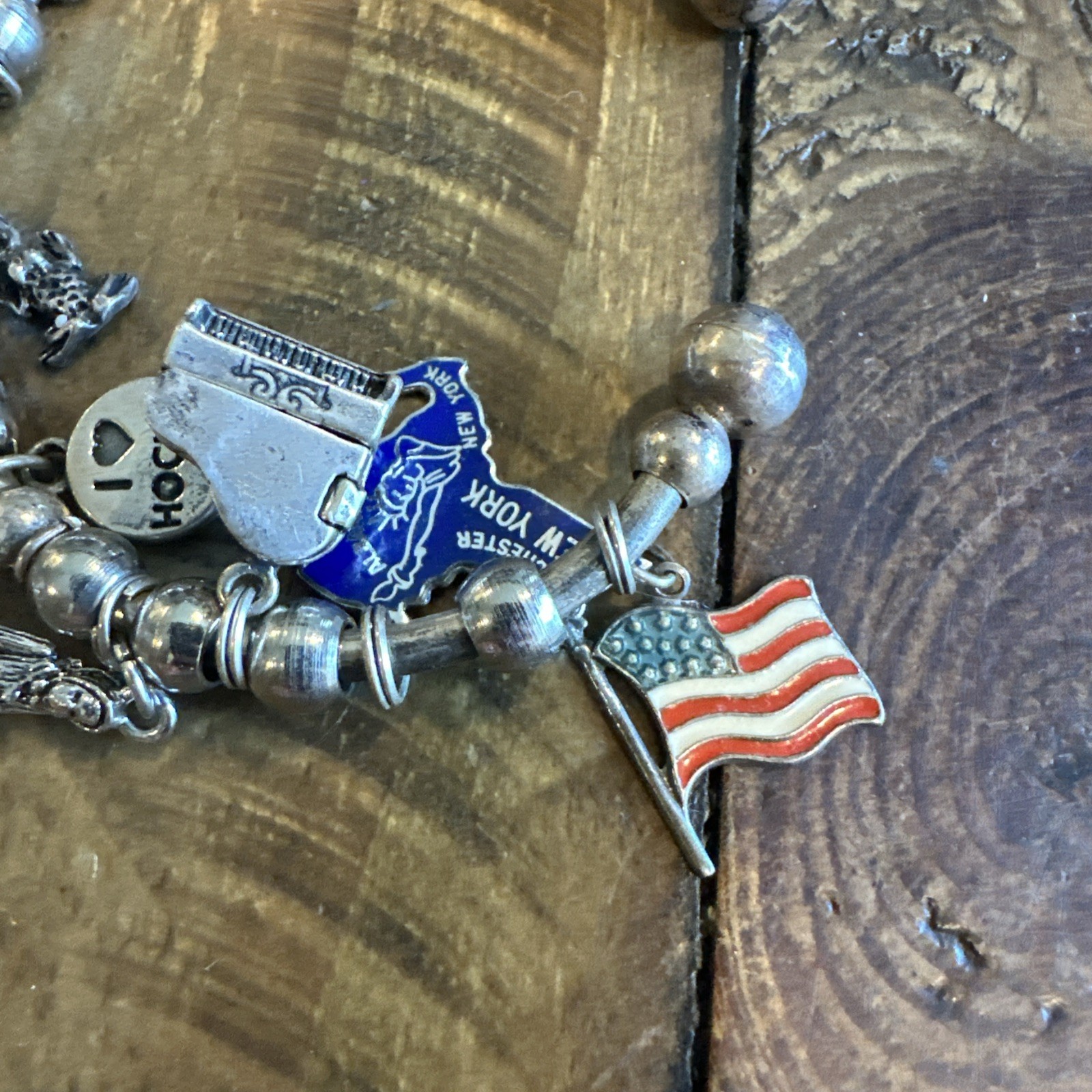 Solid 925 Sterling Silver Cuff Bracelet Detachabl… - image 6