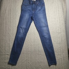 Madewell Jeans Womens 27 Blue 10 Inch High-Rise Skinny Stretch Denim Classic