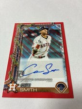 Cam Smith RC Auto 2025 Topps Holiday /10 Houston Astros Baseball Card MLB