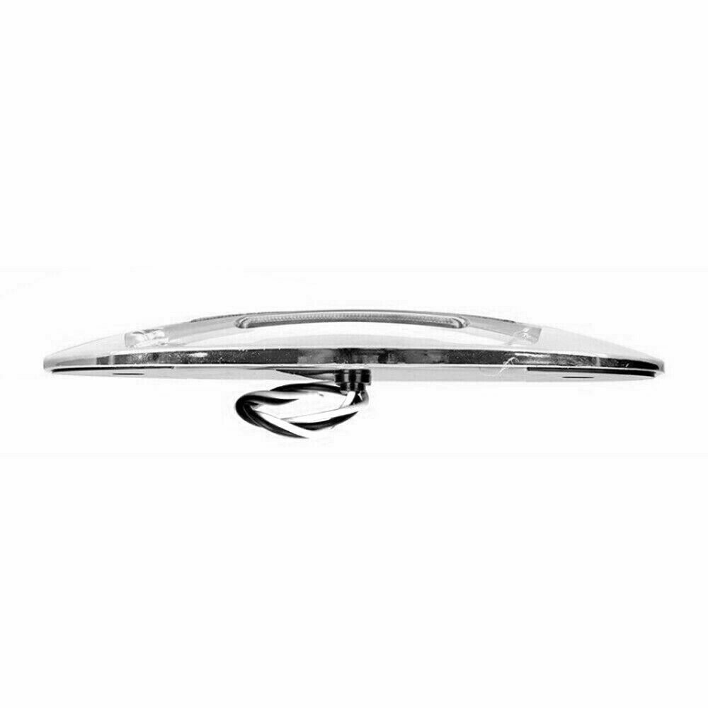 4x Amber Thin Side Marker Lights Clearance 24 LED Chrome for Freightliner 12V