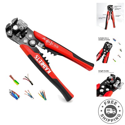 Ergonomic Automatic Wire Stripper for 10-24 AWG | Alloy Steel, Compact Design