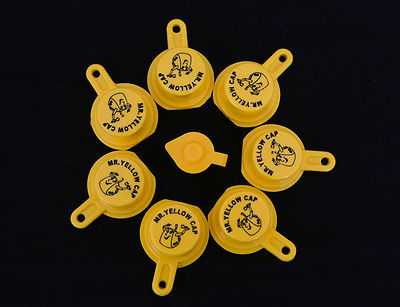 7X BLITZ Yellow Spout Caps for gas can spouts 900302 900092 900094 - FREE Vent!!