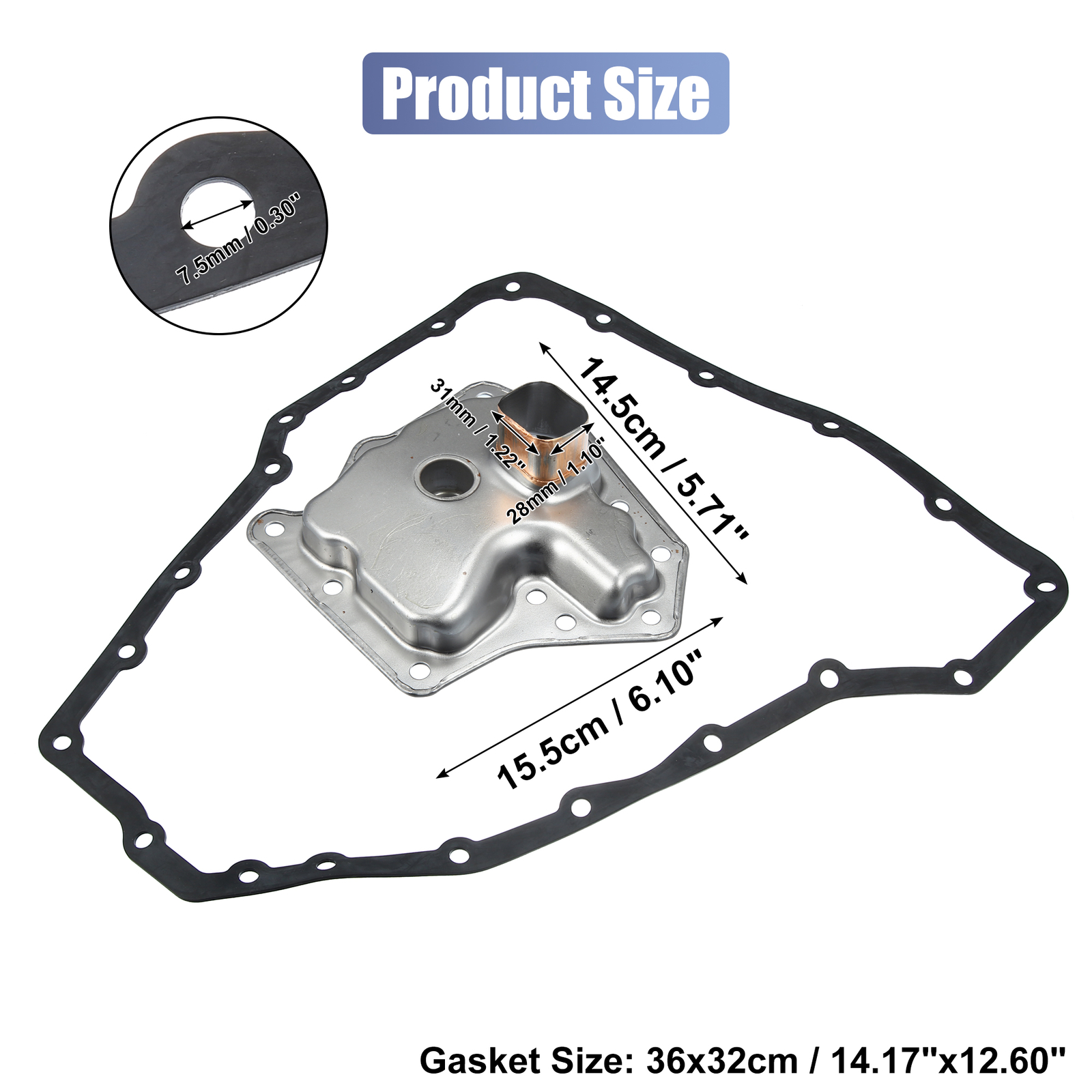 1 Set 3172885X01 Transmission Filter Oil Pan Gasket for Nissan Altima