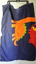 Carter's Dinosaur Kids Baby Blanket 56"x40" Navy Blue Green Orange Blue Red EUC