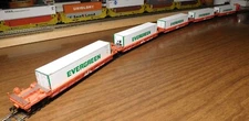 A-LINE CUSTOM APL ELECTRICAL VERSION THRALL 5 UNIT CONTAINER CAR APLX #5009 HO