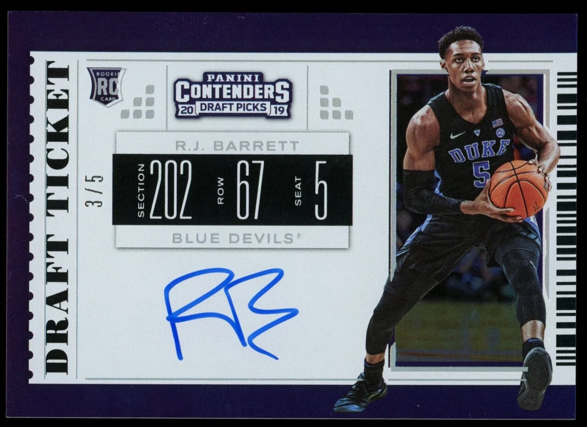 2019-20 Panini Contenders Draft Picks - RJ Barrett #53 for sale | eBay