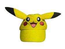 Pokemon Pikachu Ears Deluxe Hat Youth Size Cap Embroidered Elastic Back 2019 Tag